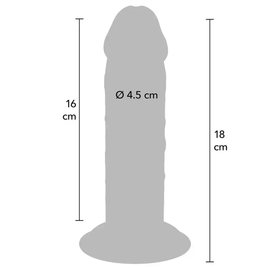 Dildo GET REAL deluxe double-density TPE 18 cm Photo 4