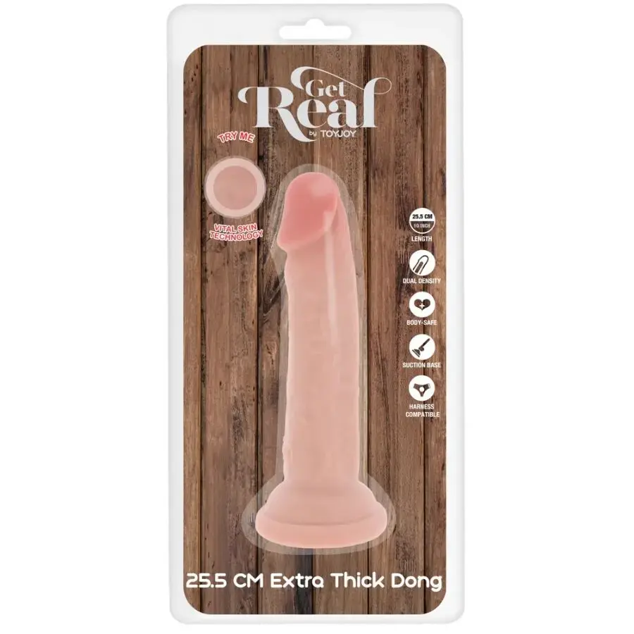 GET REAL DELUXE TPE dildo 25.5 cm Photo 5