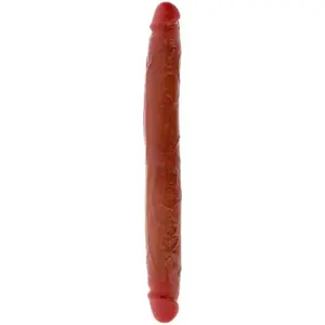 Double-ended silicone dildo GET REAL Caramel 35 cm