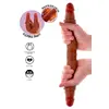 Double-ended silicone dildo GET REAL Caramel 40 cm Photo 2