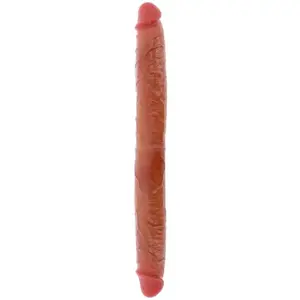 Double-ended silicone dildo GET REAL 46 cm — model D-244991, caramel