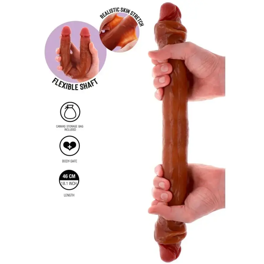 GET REAL double-ended silicone dildo D-244991 46 cm Photo 2