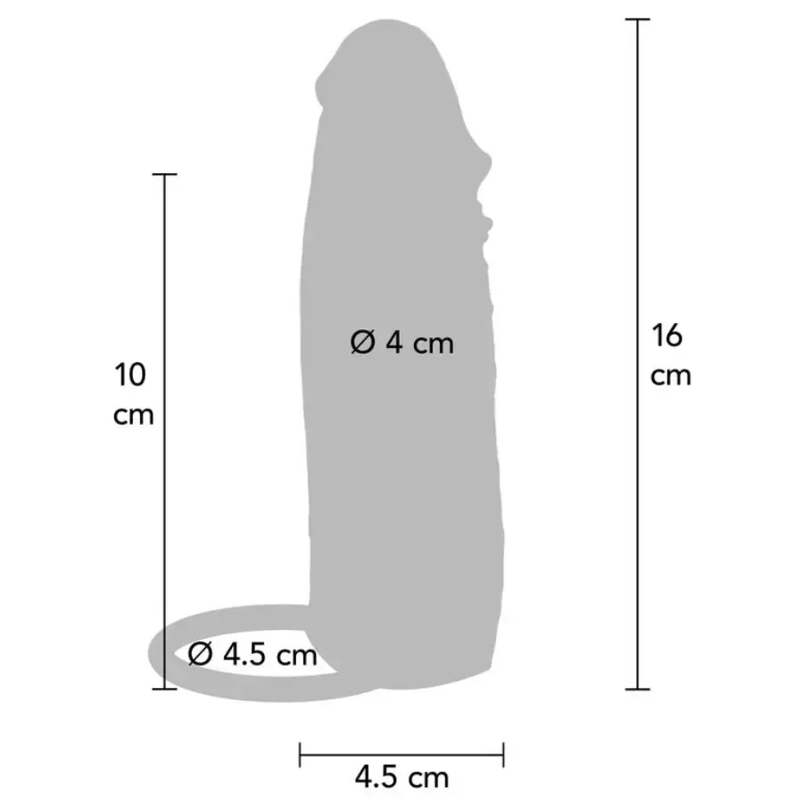 Penis sleeve GET REAL Hydrated Skin 16 cm Photo 4