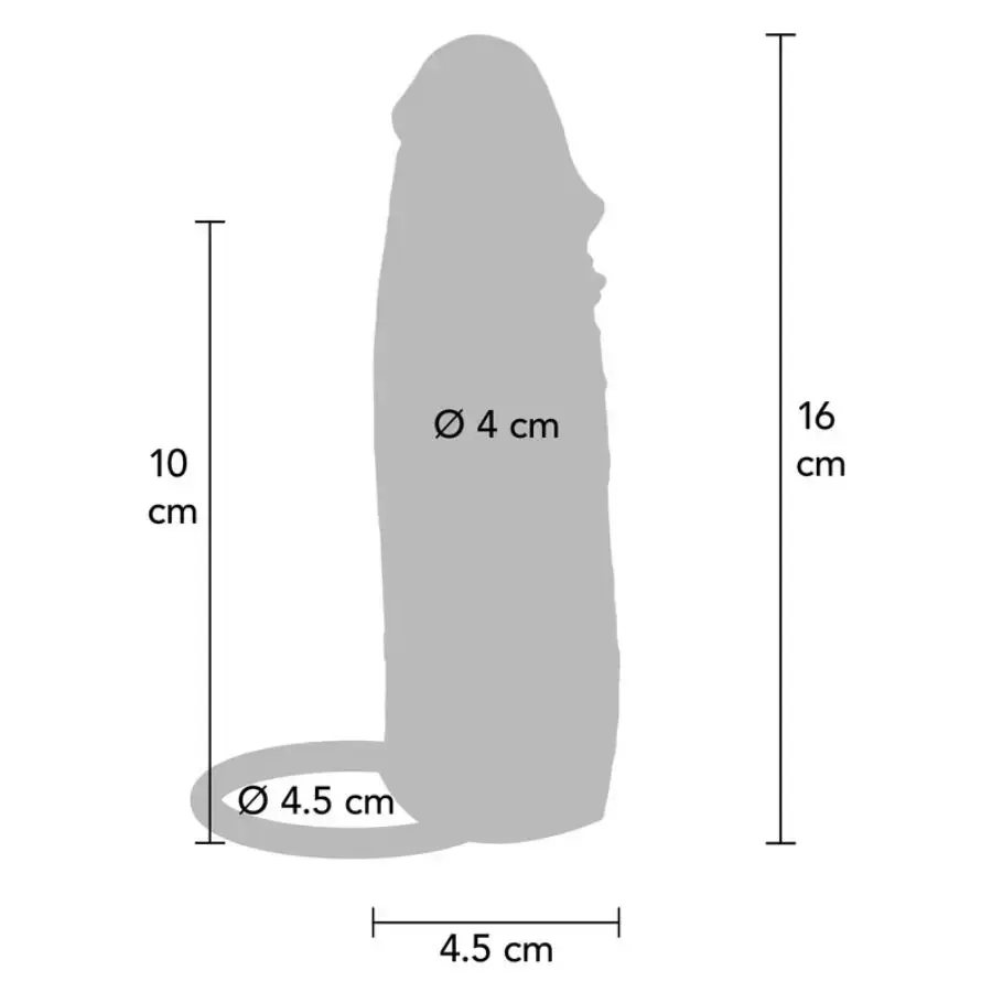 Penis sleeve GET REAL Hydrated Skin 16 cm Photo 4