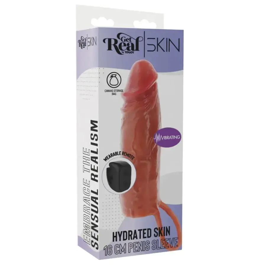 Penis sleeve GET REAL Hydrated Skin 16 cm Photo 5