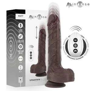 Multifunction realistic dildo with vibration and up/down remote control, mr. intense, 22 cm length, 4 cm diameter