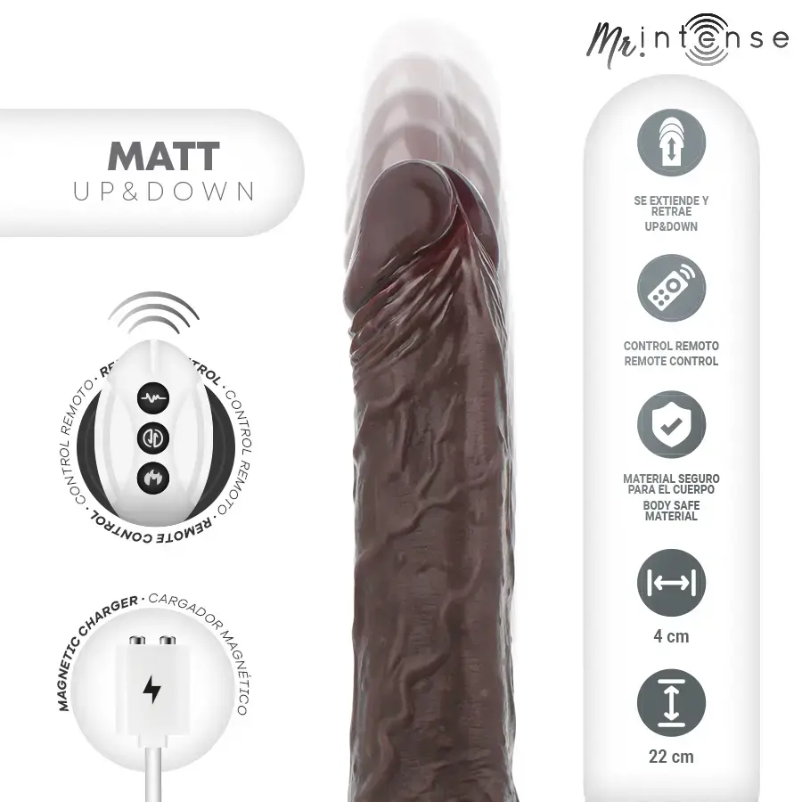 Realistic multifunction dildo mr. intense 22 cm Photo 3