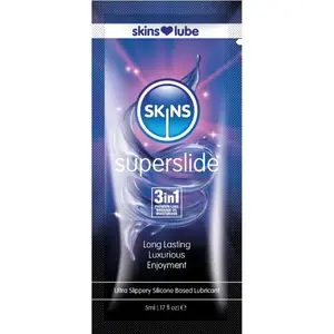 Silicone-based lubricant single-dose 5 ml, SKINS SUPERSLIDE