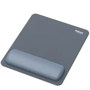 Mouse mat Fellowes Breyta ergonomic with wrist rest, aquamarine, 240×200 mm, antibacterial