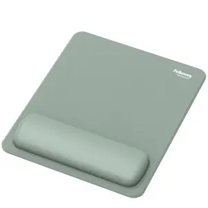 Mouse mat wrist rest Fellowes Breyta — ergonomic mouse pad with antibacterial protection, 240×200 mm, sage