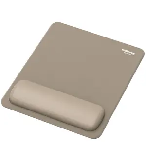 Mouse pad Fellowes Breyta 100142559 — sand, 240 x 200 mm with wrist rest