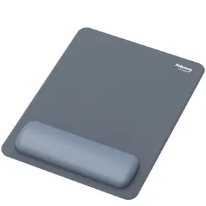 Fellowes Breyta XL Mouse Mat Wrist Rest XL Mouse Pad with Antibacterial Protection Aquamarine