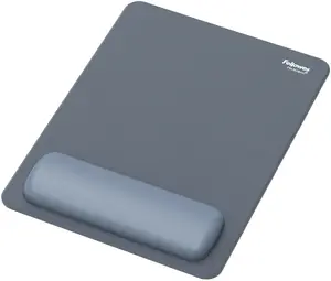 Fellowes Breyta XL Mouse Mat Wrist Rest XL Mouse Pad with Antibacterial Protection Aquamarine