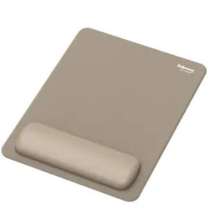 Fellowes Breyta mouse pad with wrist rest sand monochromatic