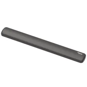 Keyboard wrist rest Fellowes Breyta, silicone, black — 470×60×17.5 mm