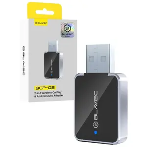 Bezvadu CarPlay / Android Auto adapteris Blavec BCP-02 — bezvadu viedtālruņa integrācija auto