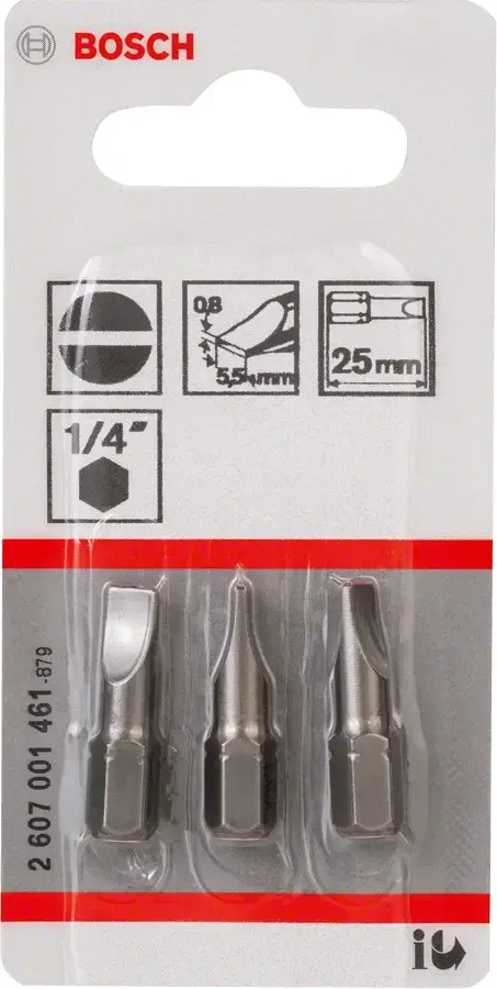 Bosch screwdriver bit set 2607001461, extra hard, 3 pcs Photo 2