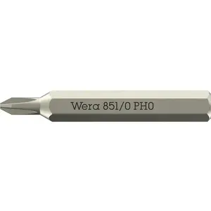 Screwdriver bit Wera PH 0, 30 mm, Phillips tip, 1 piece