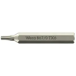 Screwdriver bit Wera 05058131001 — Torx Plus TX6, 30 mm, 1 pc