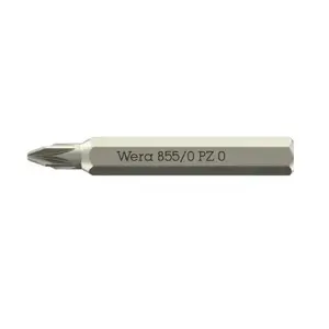 Screwdriver bit Wera PZ 0, Pozidriv tip, 30 mm, 1 pc