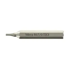 Screwdriver bit Wera 05058129001 — Torx tip, 30 mm length, single bit
