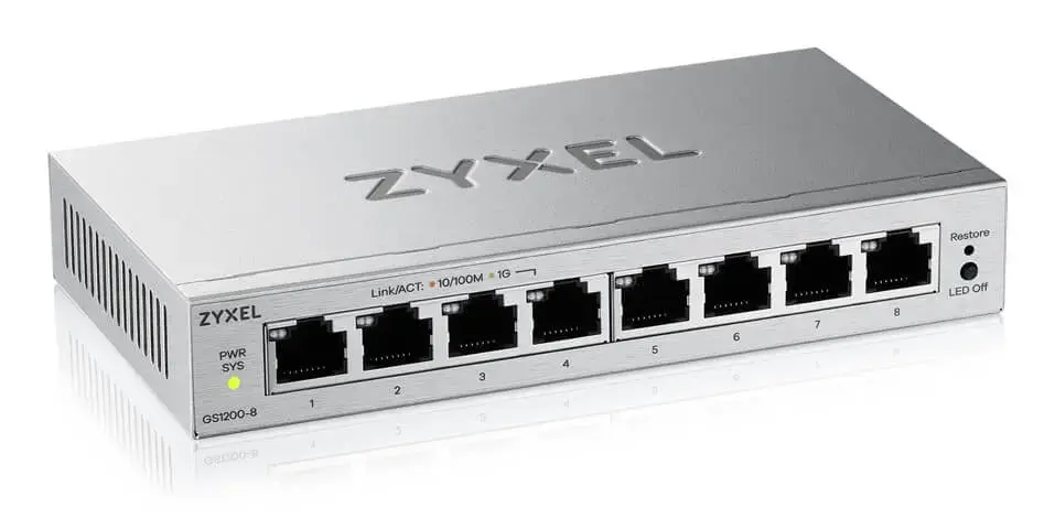 Zyxel GS1200-8V3 управляемый L2 Gigabit коммутатор Photo 2