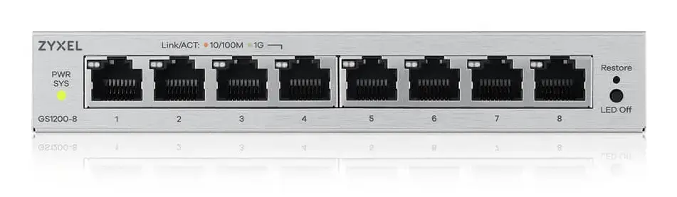Zyxel GS1200-8V3 управляемый L2 Gigabit коммутатор Photo 3