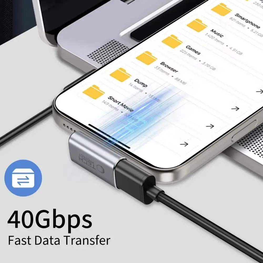 USB-C угловой адаптер Tech-Protect Ultraboost AA03 Photo 3