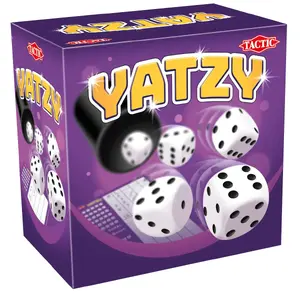 Board game TACTIC Tactic Yatzy — Yatzy dice game, for ages 5+, 15 min playtime, compact box 124×124×80 mm