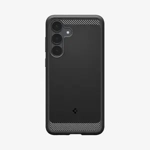 Mobile phone case Spigen Rugged Armor for Samsung Galaxy S25 FE, 6.7" (17 cm), TPU, Black