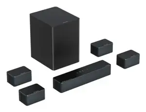 Акустика Ultimea Poseidon D80 Black 7.1 канала, 8 динамиков, проводная и беспроводная связь, активный сабвуфер