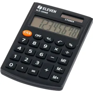 Handheld calculator Eleven SLD-200NR, pocket 8-digit, battery/solar, LR1130, 98×62×10 mm, 34 g