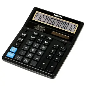 Desktop calculator Eleven SDC-888TII — 12-digit, battery/solar, plastic housing, 158×203×31 mm