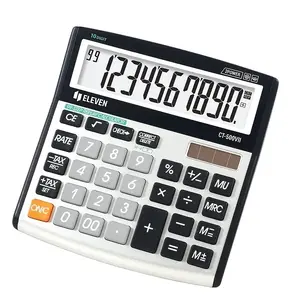 Desktop calculator Eleven CT-500VIIE — 10-digit office calculator, battery/solar, plastic housing, 134×136×28 mm, 140 g