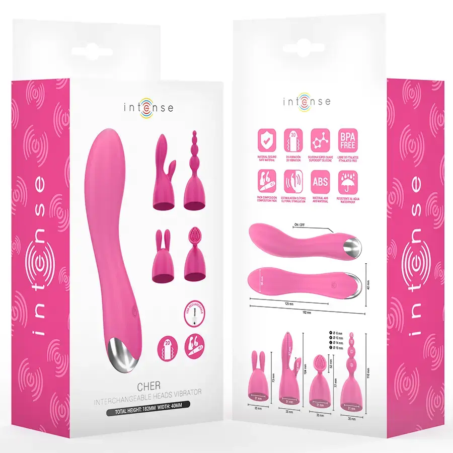 Vibrator INTENSE CHER interchangeable heads Photo 3