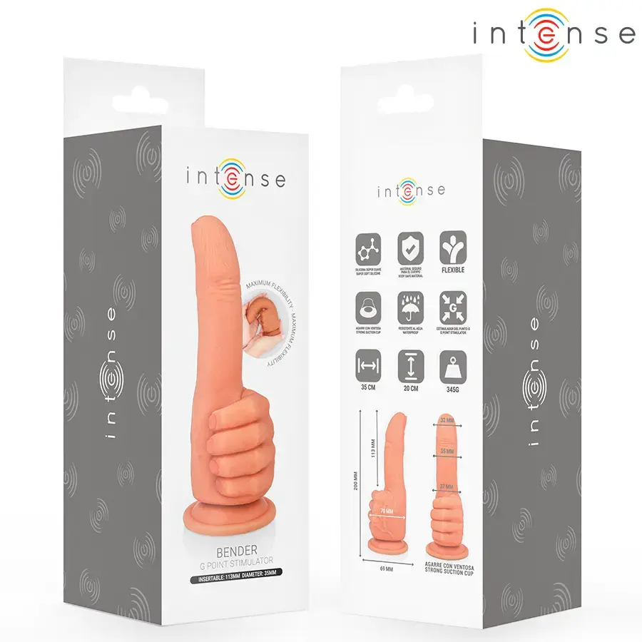 INTENSE Bender G-Spot Stimulator Flexible Hand 11.3 cm Photo 5