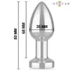 Anal plug INTENSE vibrating metal size S Photo 4
