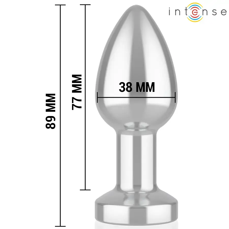 Anal plug INTENSE vibrating metal size M Photo 4