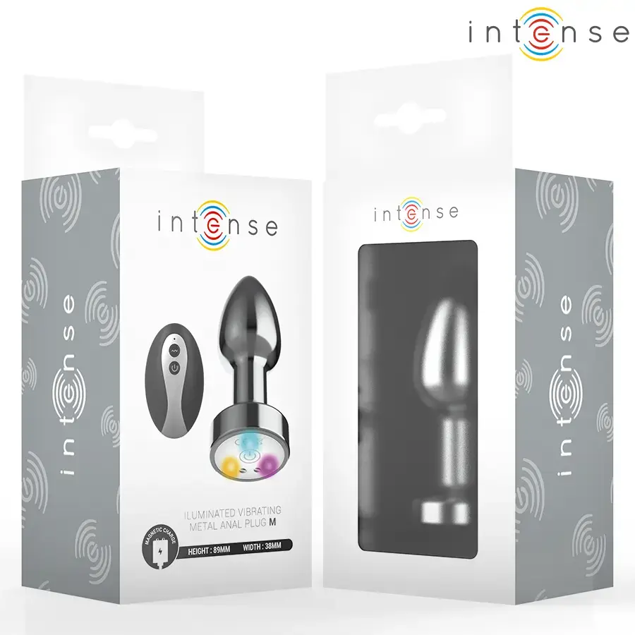 Anal plug INTENSE vibrating metal size M Photo 7