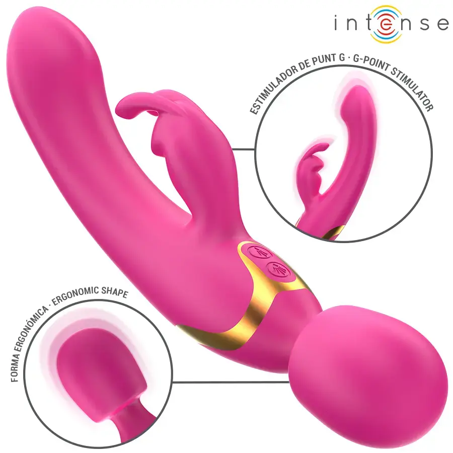 INTENSE Winona dubultais vibrators — trusītis un nūjiņa Photo 2