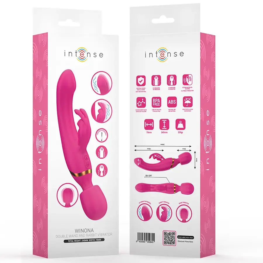 INTENSE Winona dubultais vibrators — trusītis un nūjiņa Photo 3