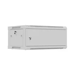 Sienas uzstādāms 19" uzstādīšanas skapītis LANBERG WF01-6404-00S 4U 600×450 mm, pelēks