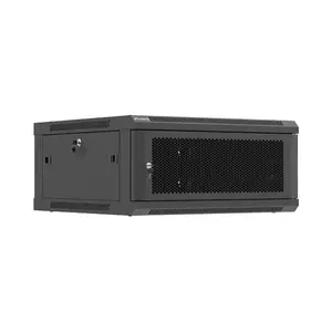 Sienas 19" LANBERG uzstādāmais 4U skapis 600x600 mm, melns