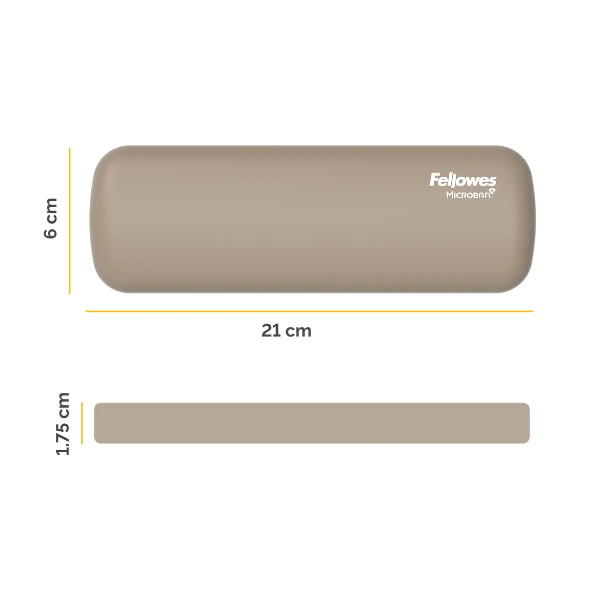 Fellowes Breyta Ergonomic Wrist Rest Sand Photo 3