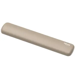 Fellowes Breyta Compact Keyboard Wrist Rest Silicone Sand with Antibacterial Protection