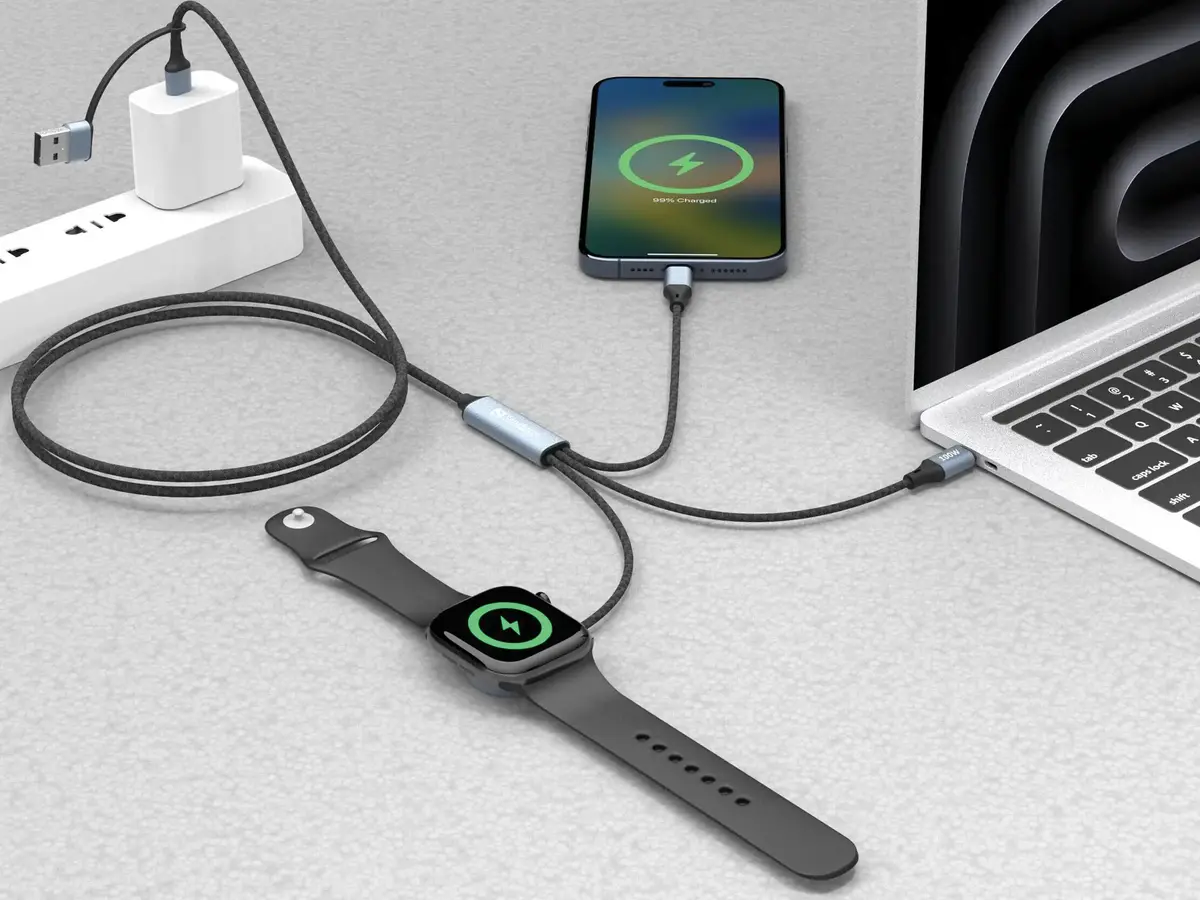 SANDBERG 3in1 Travel Charge Cable 100W Photo 2