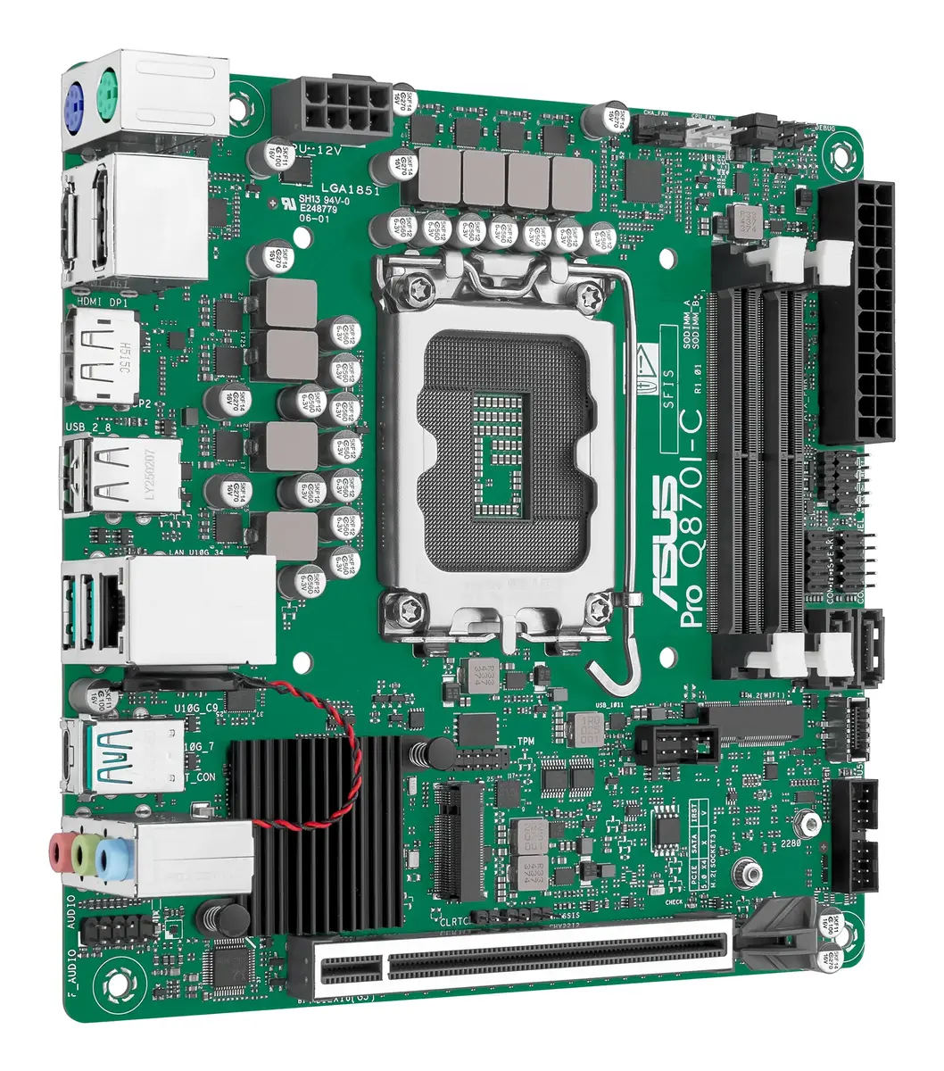 Asus PRO Q870I-C-CSM mini ITX mātesplate Photo 2