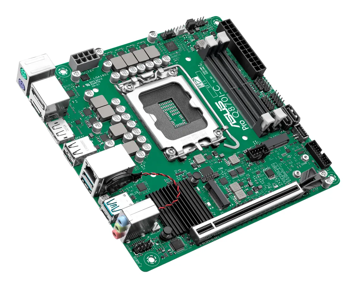 Asus PRO Q870I-C-CSM mini ITX mātesplate Photo 3