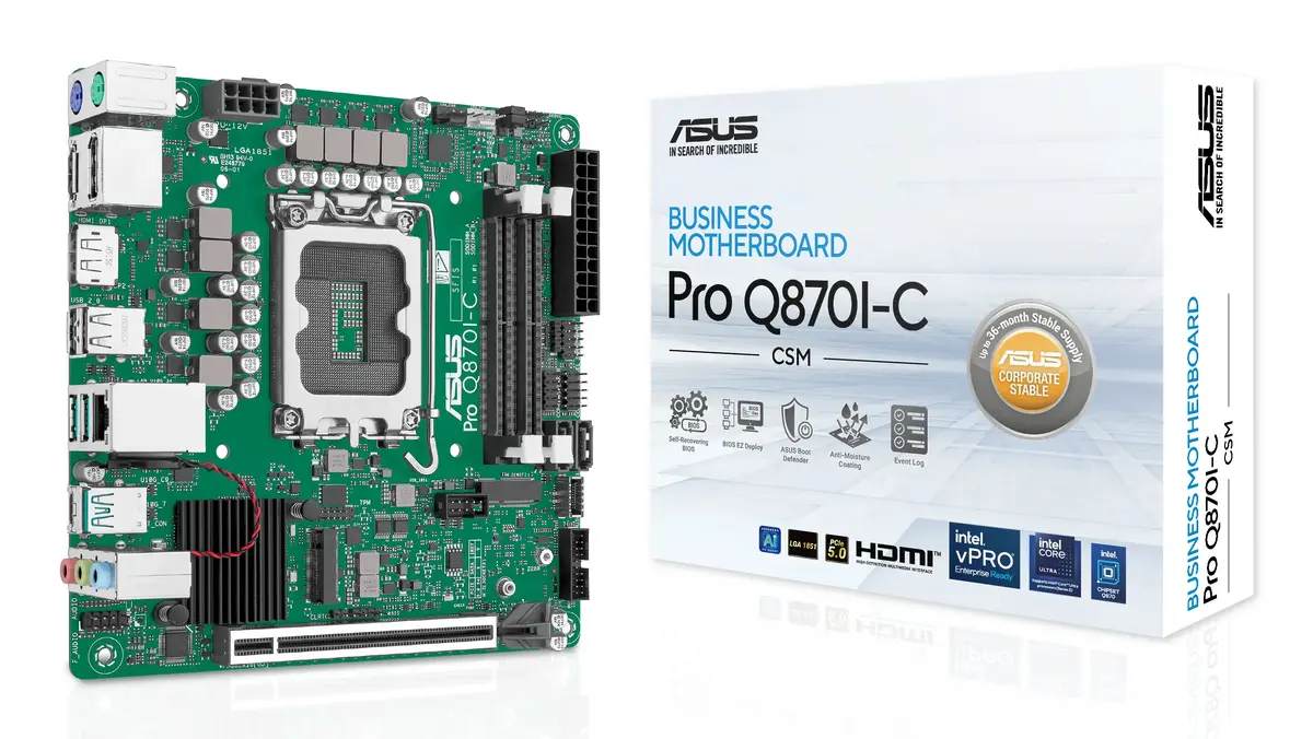 Asus PRO Q870I-C-CSM mini ITX mātesplate Photo 6