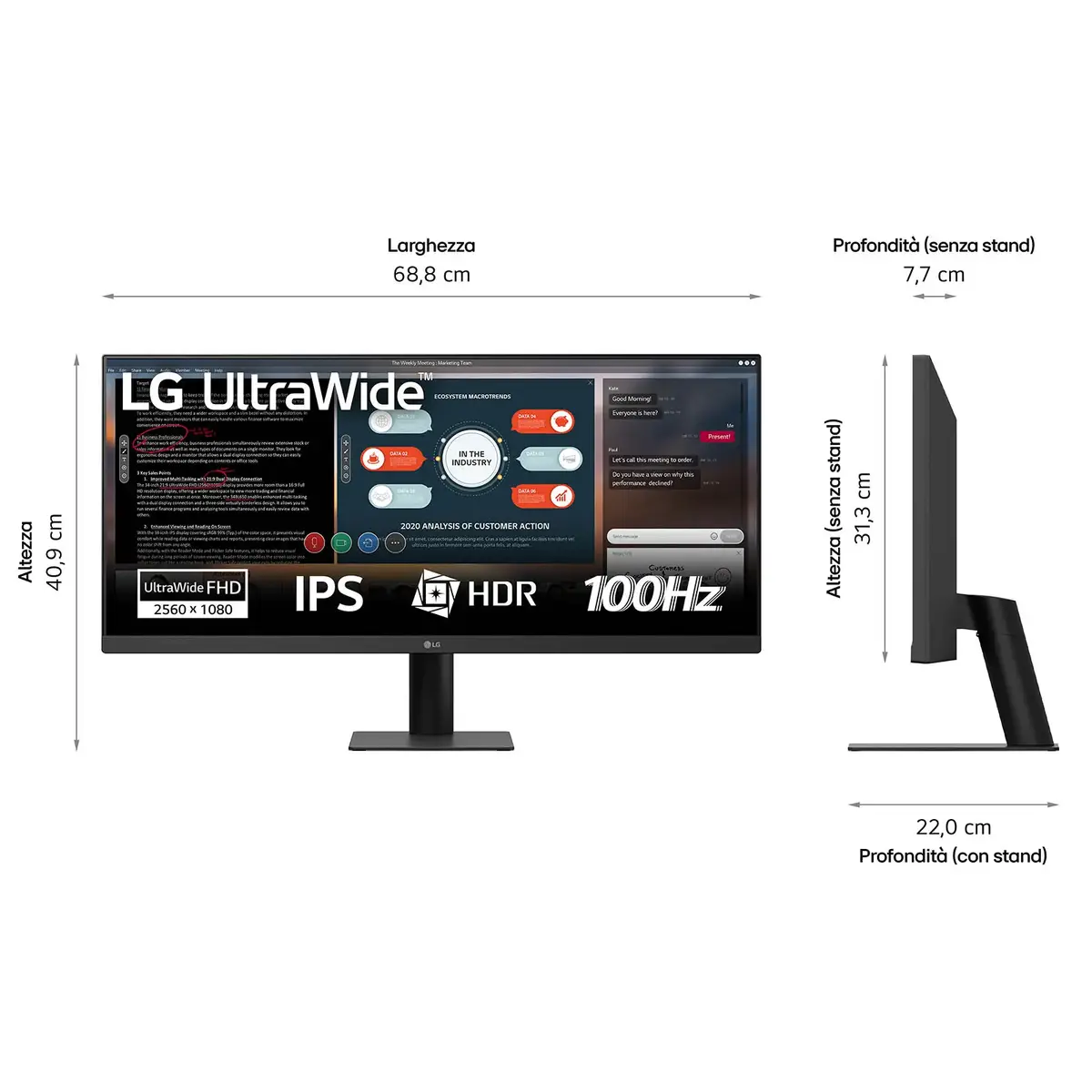 LG 29U511A-B 29" WFHD LCD монитор Photo 3